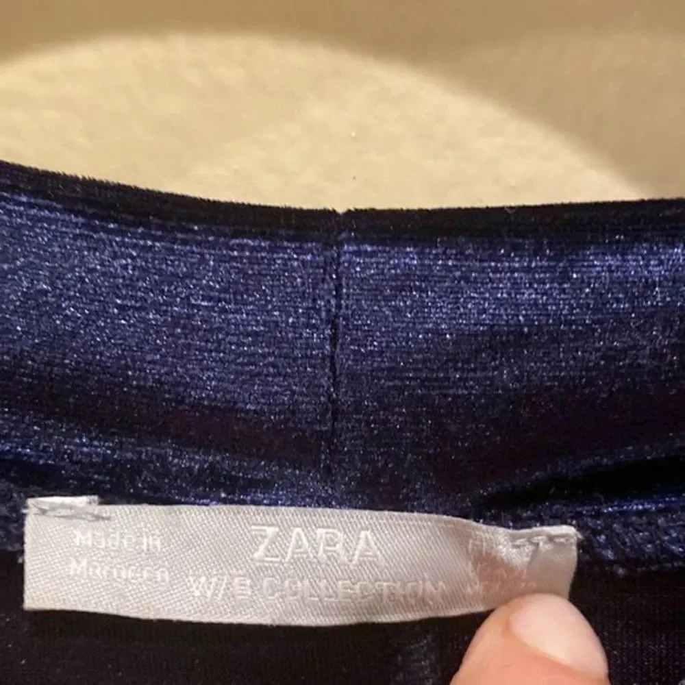 Zara velvet Mid length Cocktail dress - Picture 8 of 8